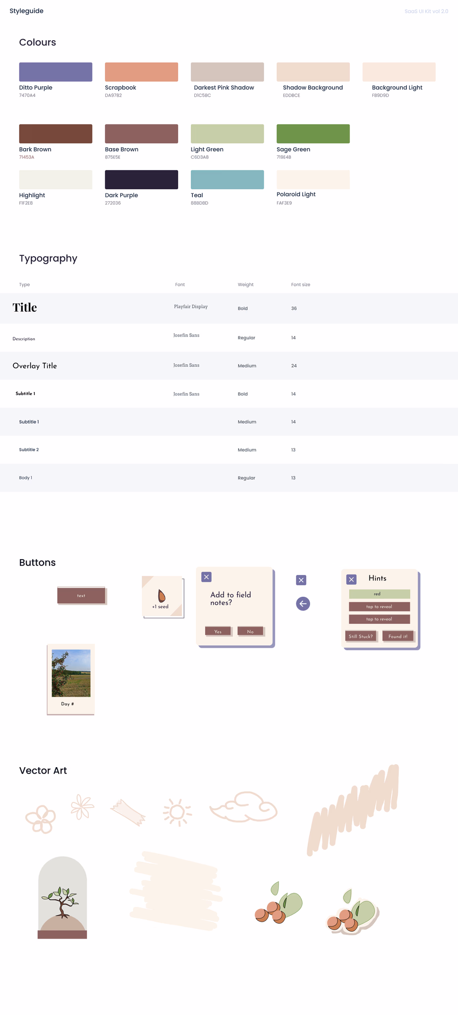 Final UI style guide screen 3